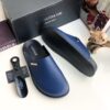 Deaudage Men Italian Half Shoe – Blue
