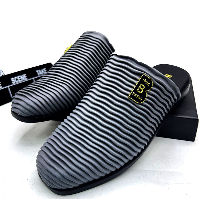 BT leather halfshoe - Grey