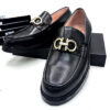 FG leather  mens shoe   - Black