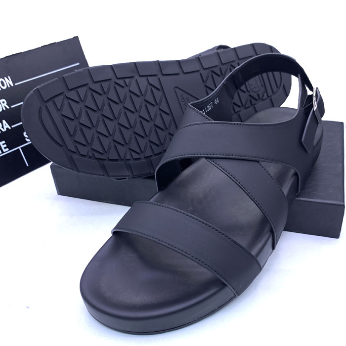 PR mens cross sandal - Black - Image 2