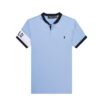 PL designer half button polo - Skyblue